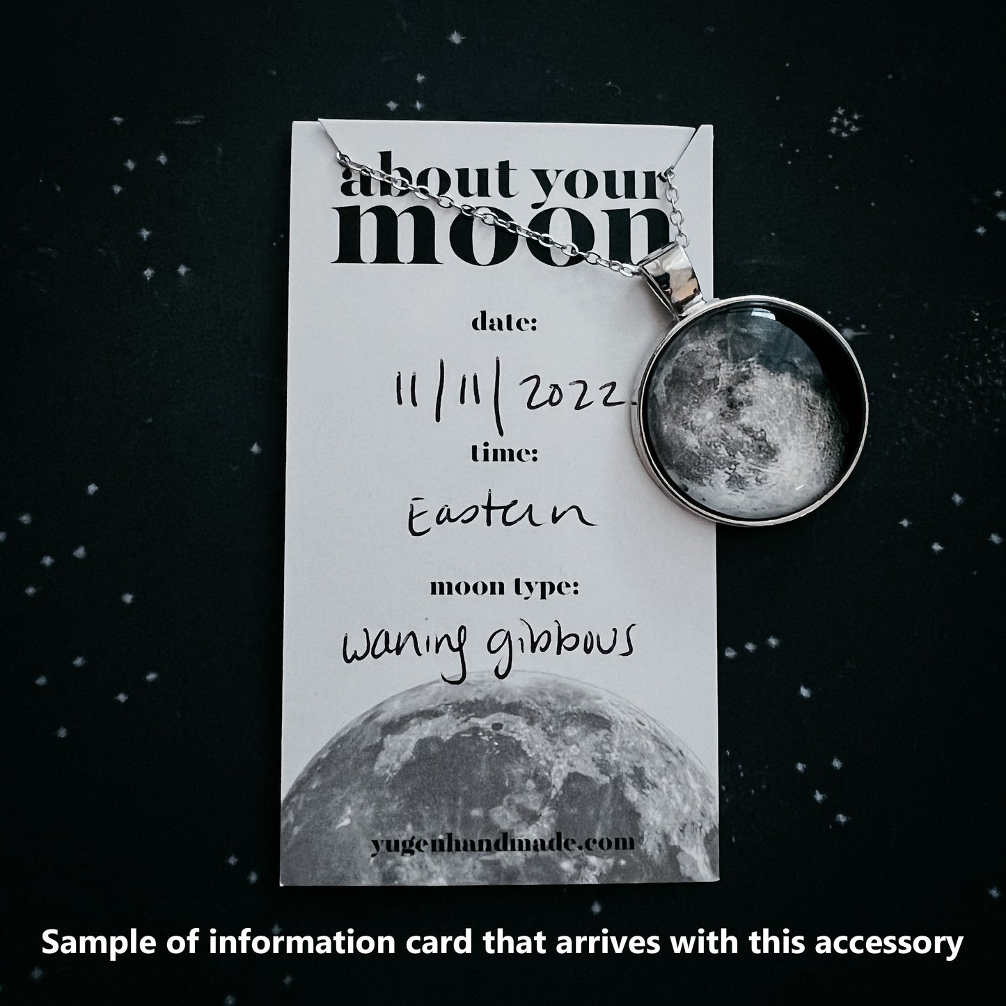 CLEARANCE My Moon Cosmic Ripple Personalized Ring with Lunar Phase Band