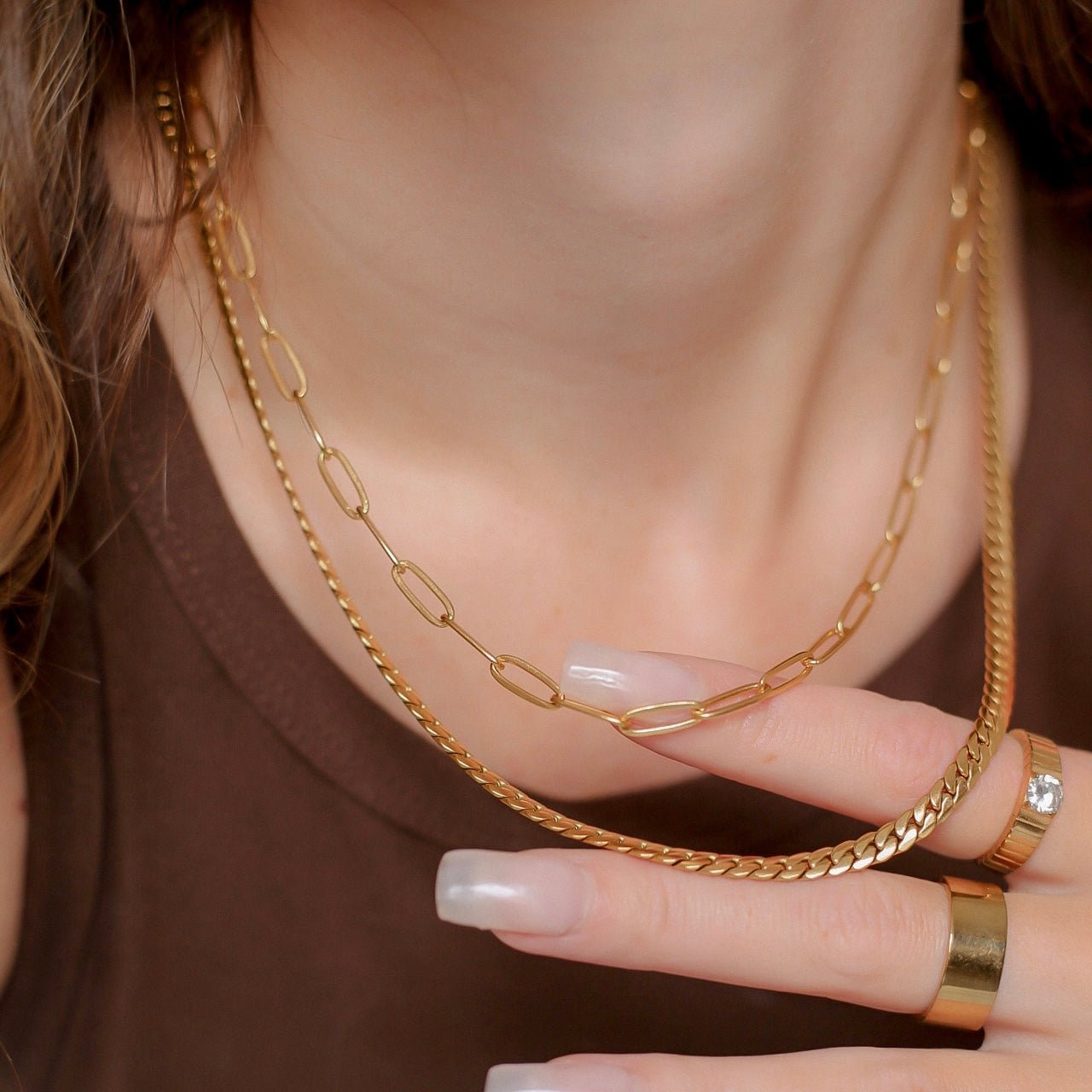 Rowan Chain Necklace - Gold